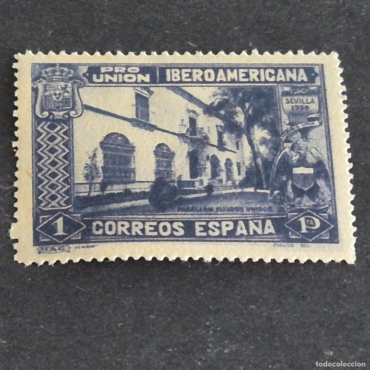 Sellos: ESPA&Ntilde;A, 1930, PRO UNI&Oacute;N IBEROAMERICANA, EDIFIL 578*, NUEVO, GOMA, FIJASELLO, (LOTE AR)