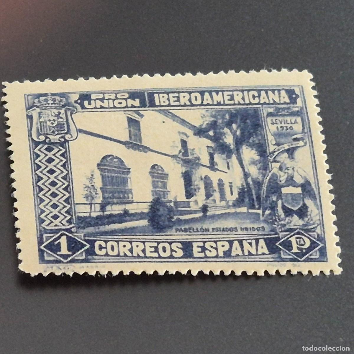Sellos: ESPA&Ntilde;A, 1930, PRO UNI&Oacute;N IBEROAMERICANA, EDIFIL 578*, NUEVO, GOMA, FIJASELLO, (LOTE AR)