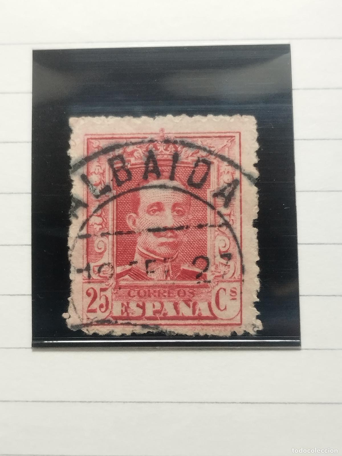 Francobolli: BZB EDIFIL 317. ALFONSO XIII. FECHADOR DE ALBAIDA. VALENCIA. LUJO.