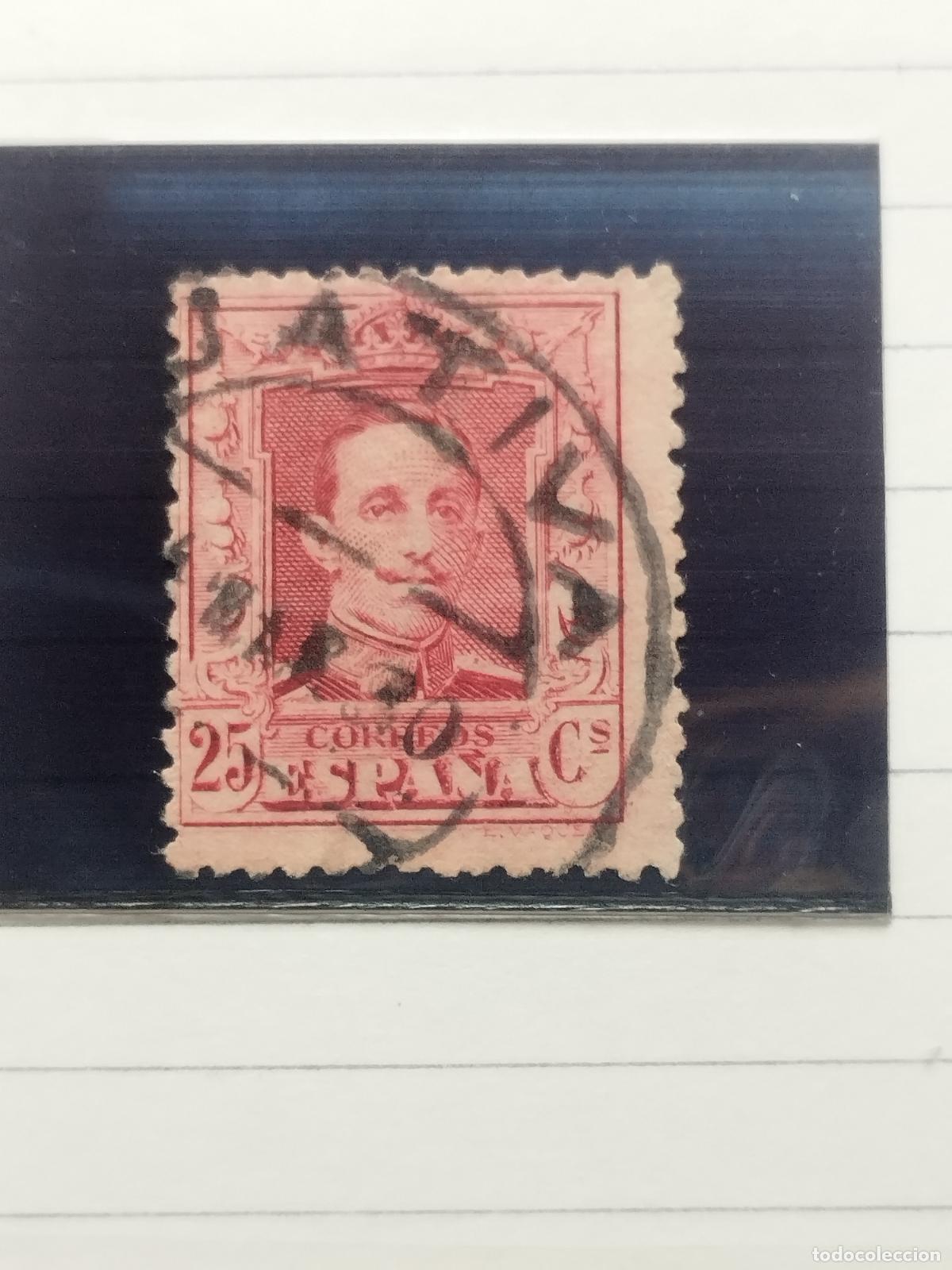 Stamps: BZB EDIFIL 317. ALFONSO XIII. FECHADOR DE JATIVA. VALENCIA. LUJO.
