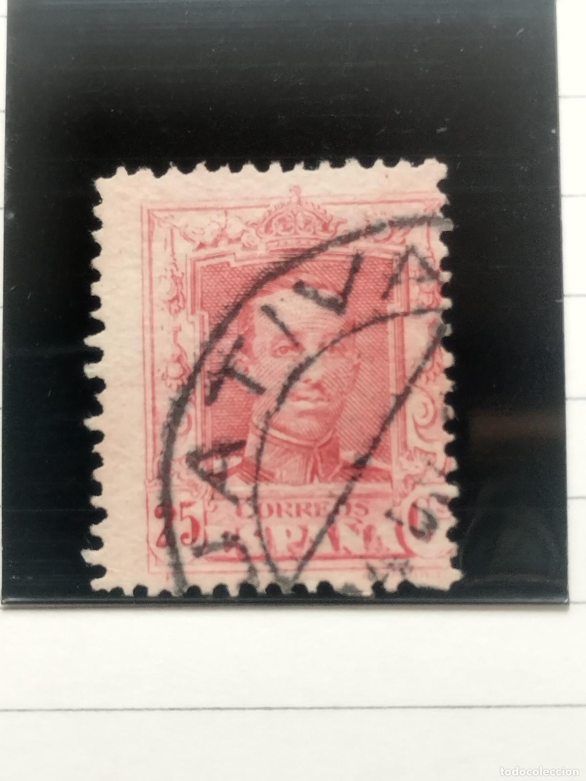 Stamps: BZB EDIFIL 317. ALFONSO XIII. FECHADOR DE JATIVA. VALENCIA. LUJO.