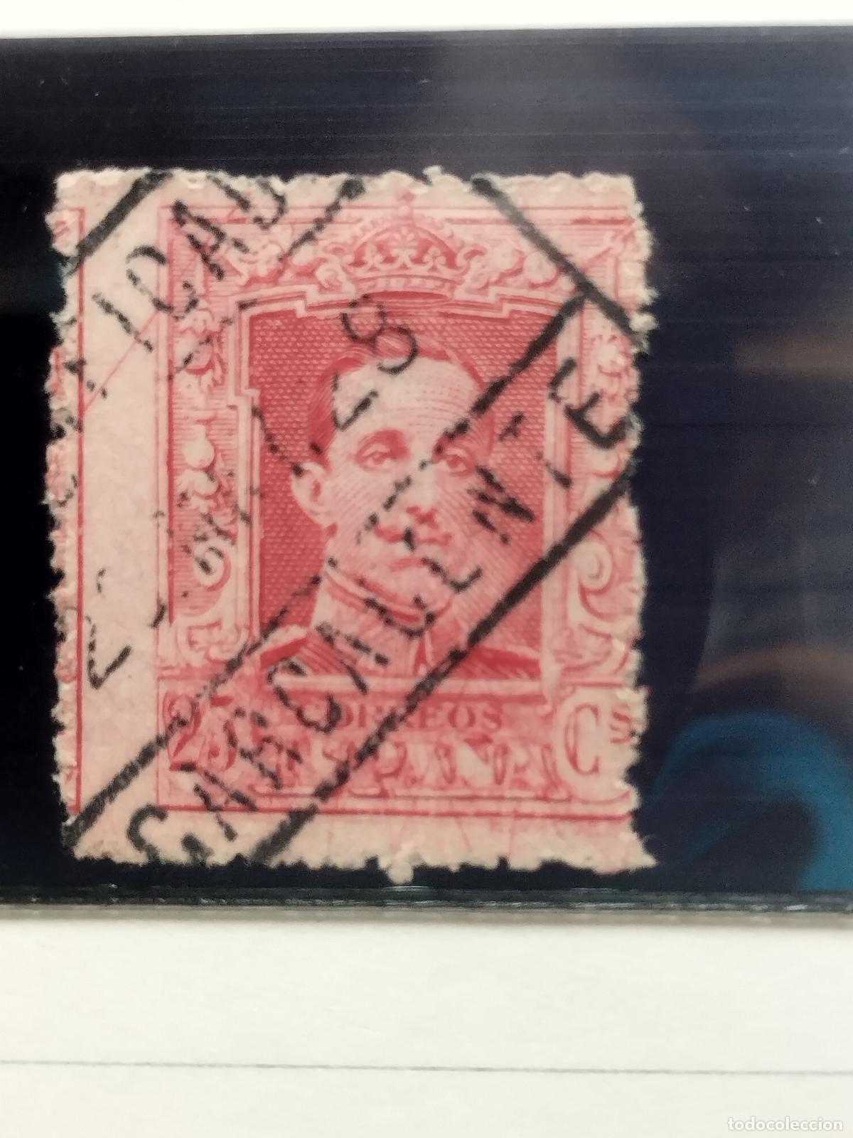 Stamps: BZB EDIFIL 317. ALFONSO XIII. FECHADOR CERTIFICADO DE CARCAGENTE. VALENCIA. BONITO.