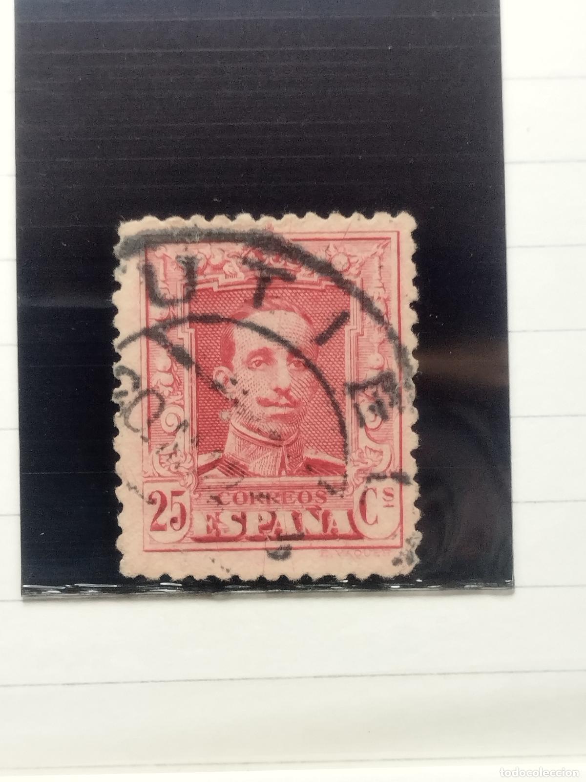 Stamps: BZB EDIFIL 317. ALFONSO XIII. FECHADOR DE UTIEL. VALENCIA. LUJO