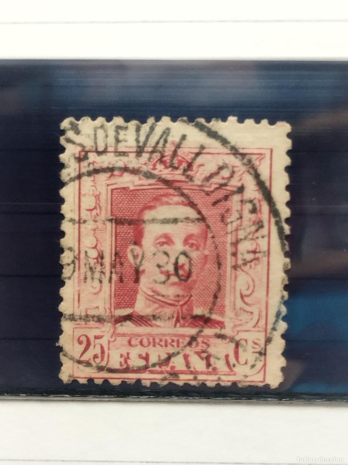 Stamps: BZB EDIFIL 317. ALFONSO XIII. FECHADOR DE TABERNES DE VALLDIGNA. VALENCIA. BONITO Y RARISIMO.