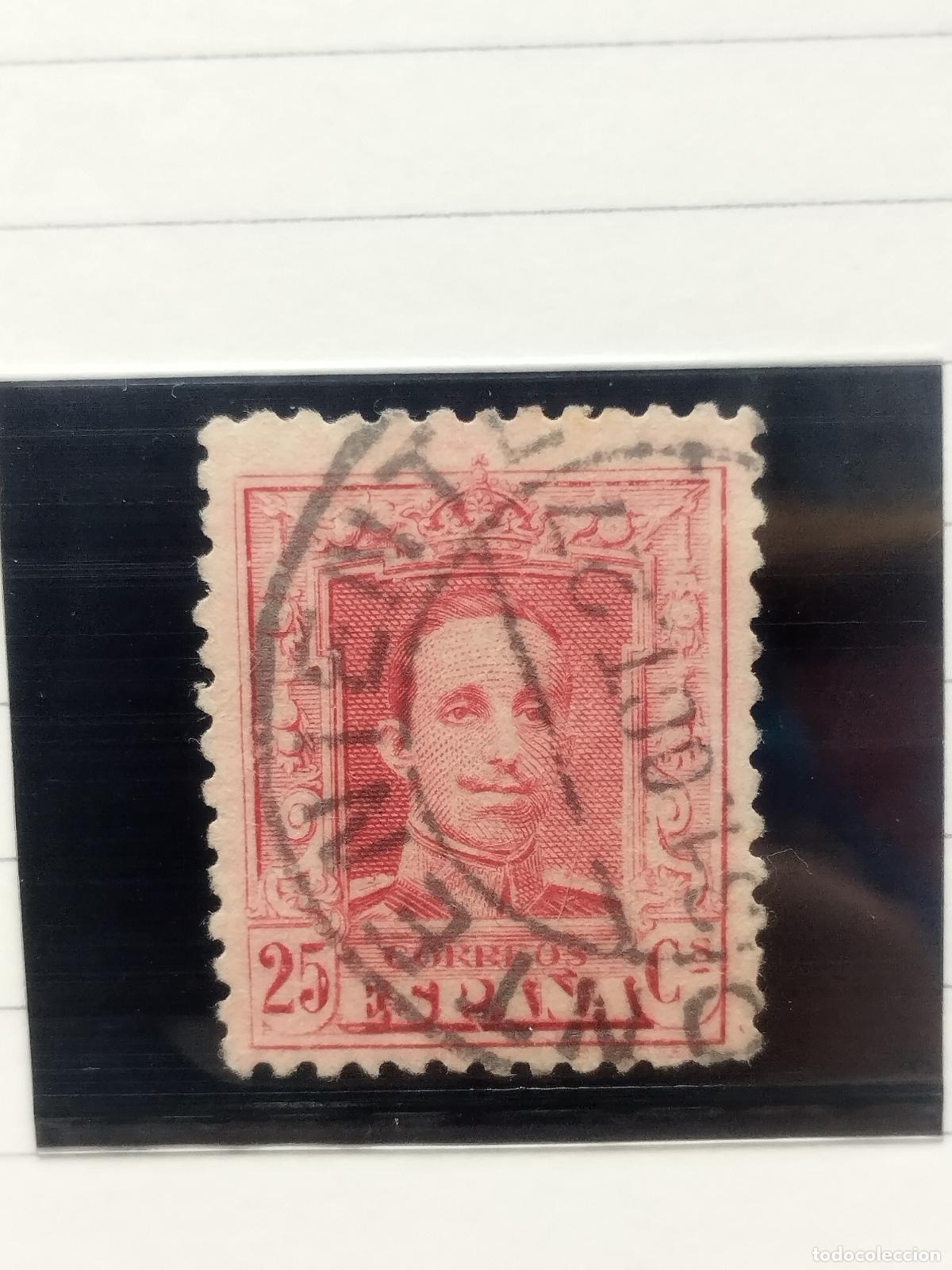 Timbres: BZB EDIFIL 317. ALFONSO XIII. FECHADOR DE ONTINENTE. VALENCIA. BONITO