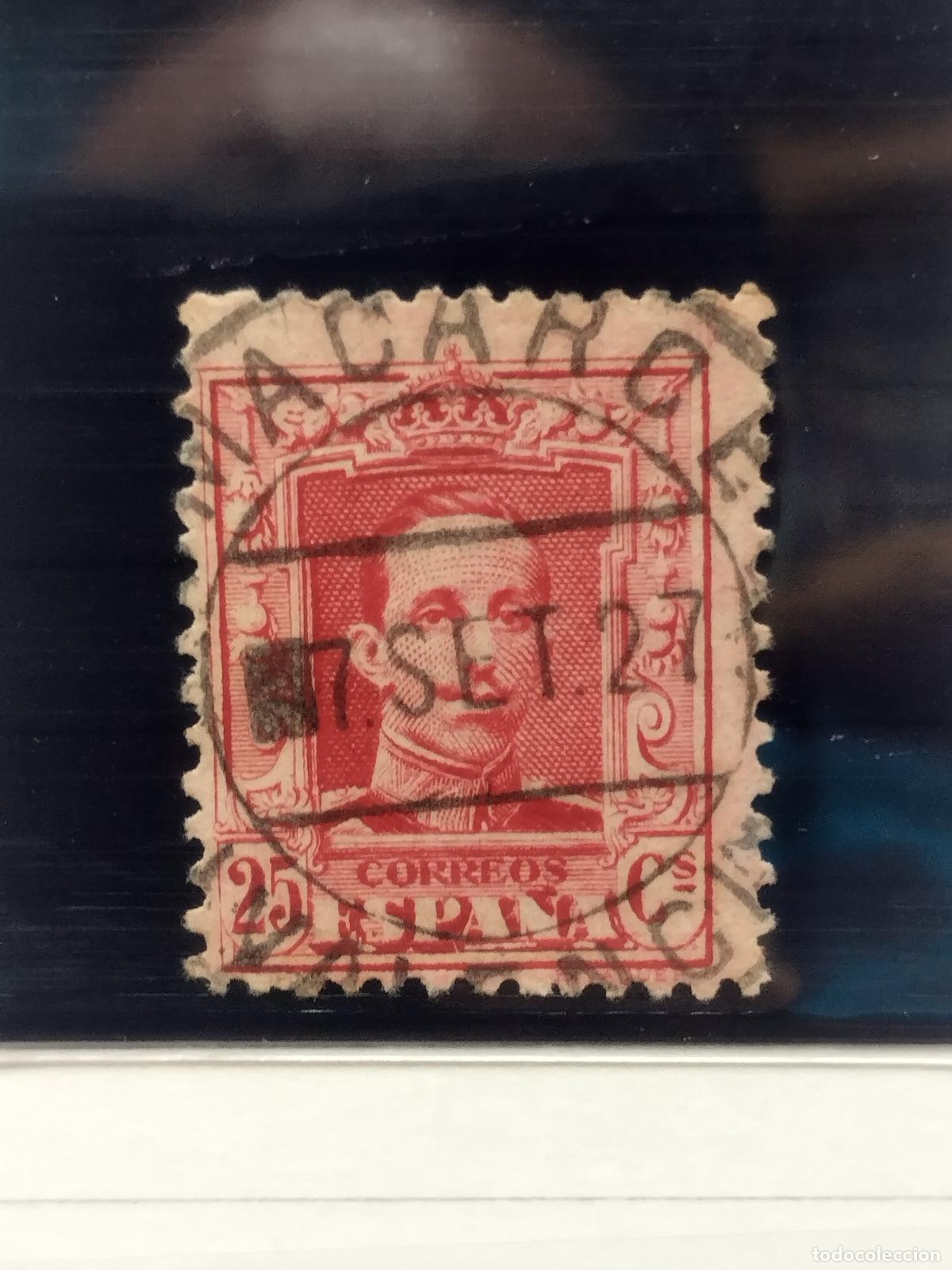 Timbres: BZB EDIFIL 317. ALFONSO XIII. FECHADOR DE MACARCE. VALENCIA. LUJO Y RARISIMO.