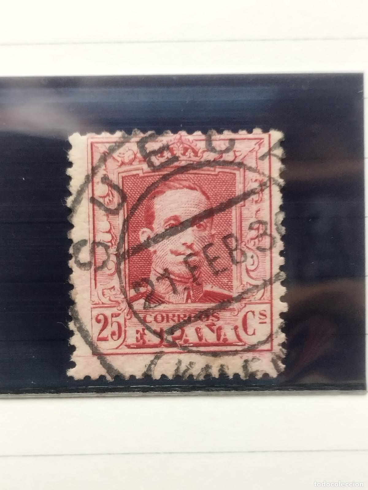 Timbres: BZB EDIFIL 317. ALFONSO XIII. FECHADOR DE SUECA. VALENCIA. BONITO
