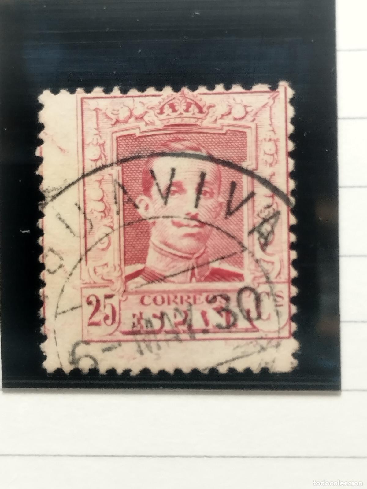 Francobolli: BZB EDIFIL 317. ALFONSO XIII. FECHADOR DE AGUAVIVA. TERUEL. BONITO Y RARO..