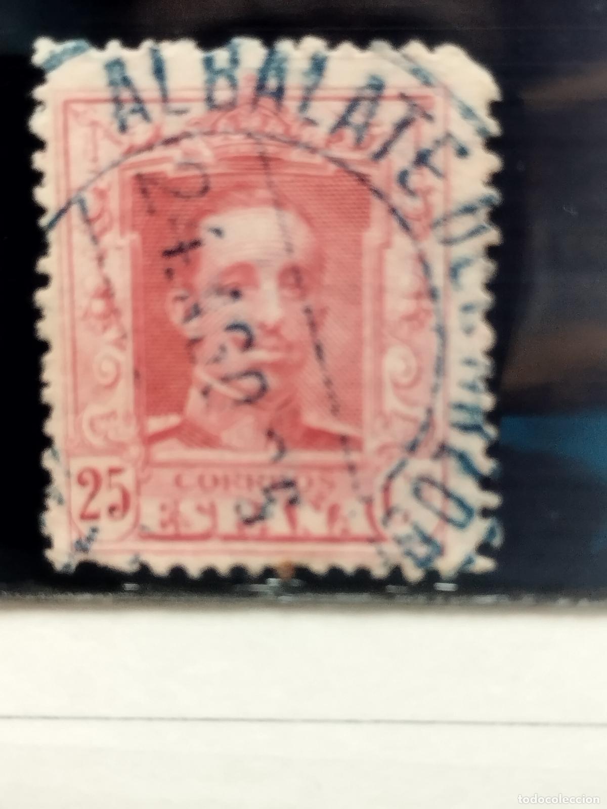 Stamps: BZB EDIFIL 317. ALFONSO XIII. FECHADOR DE ALBALATE DEL ARZOBISPO. TERUEL. BONITO.