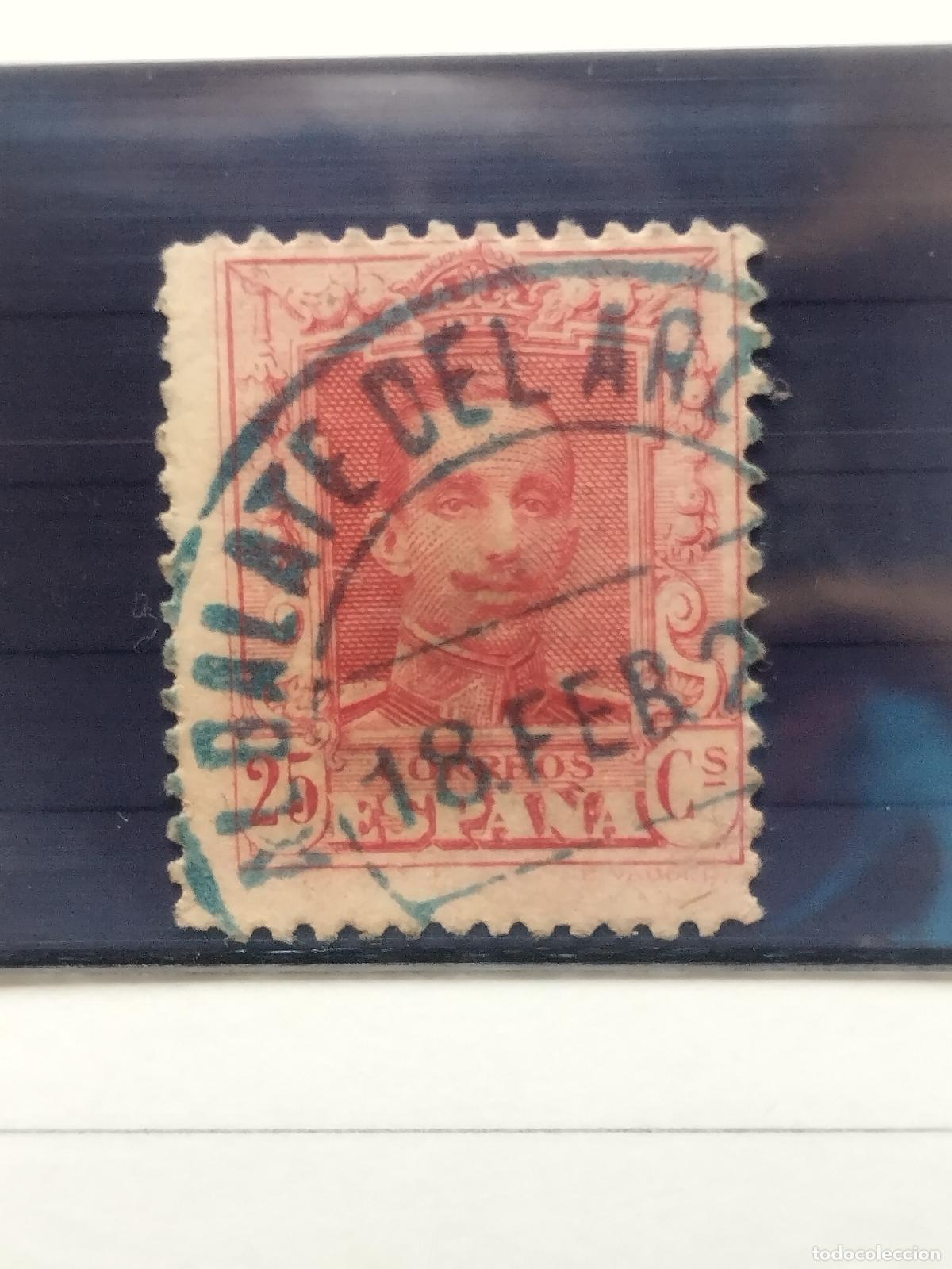 Timbres: BZB EDIFIL 317. ALFONSO XIII. FECHADOR DE ALBALATE DEL ARZOBISPO. TERUEL. BONITO.