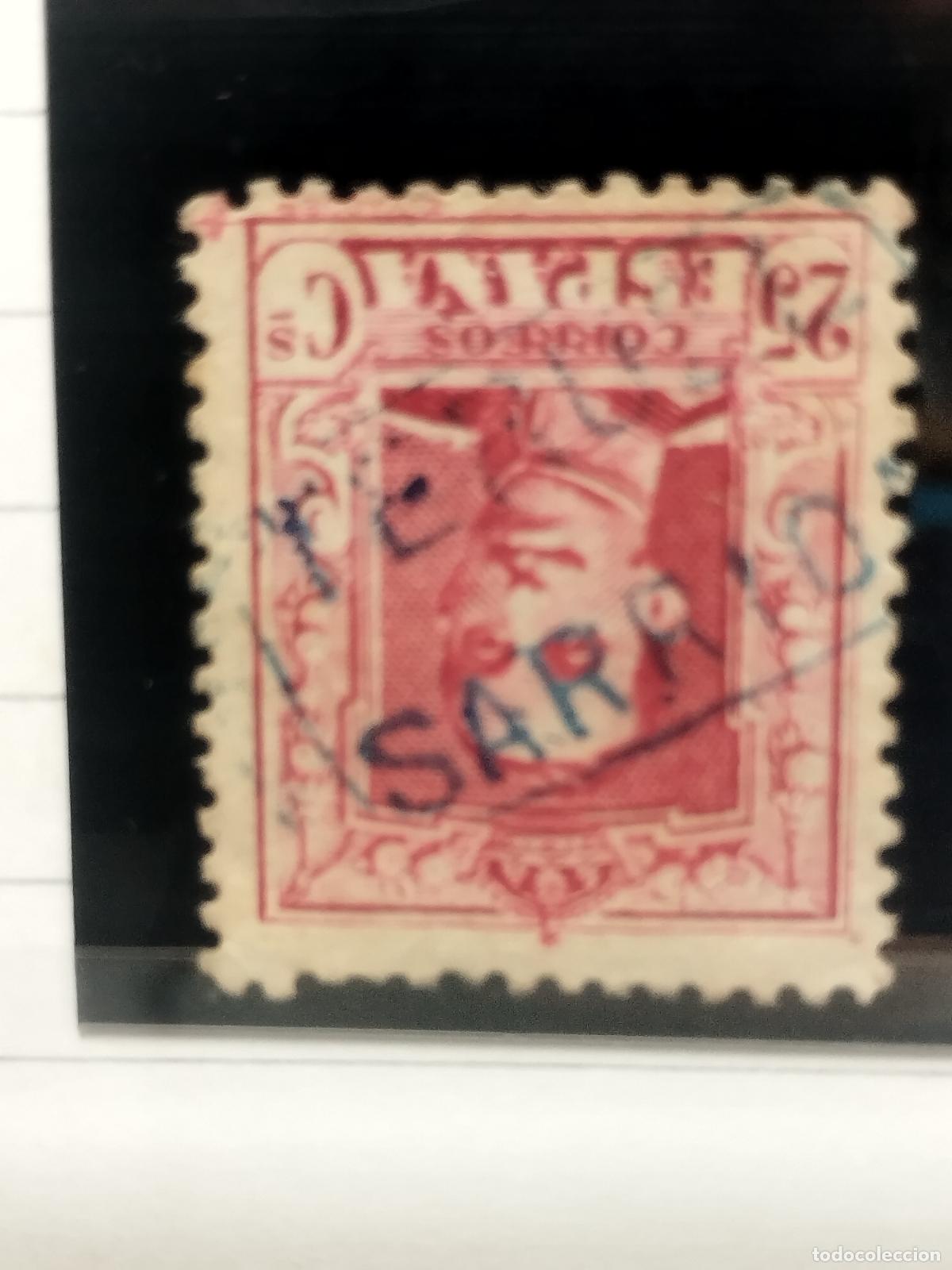 Timbres: BZB EDIFIL 317. ALFONSO XIII. CARTERIA DE SARRION. TIPO II. TERUEL. BONITA.