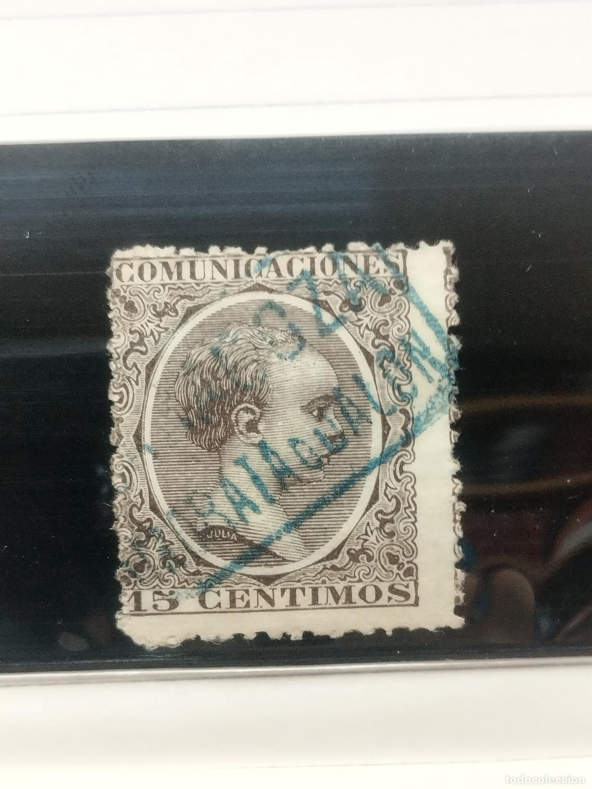 Timbres: BZB EDIFIL 219. ALFONSO XIII. PELON. CARTERIA DE MORATA DE JALON. ZARAGOZA. MUY BONITA.
