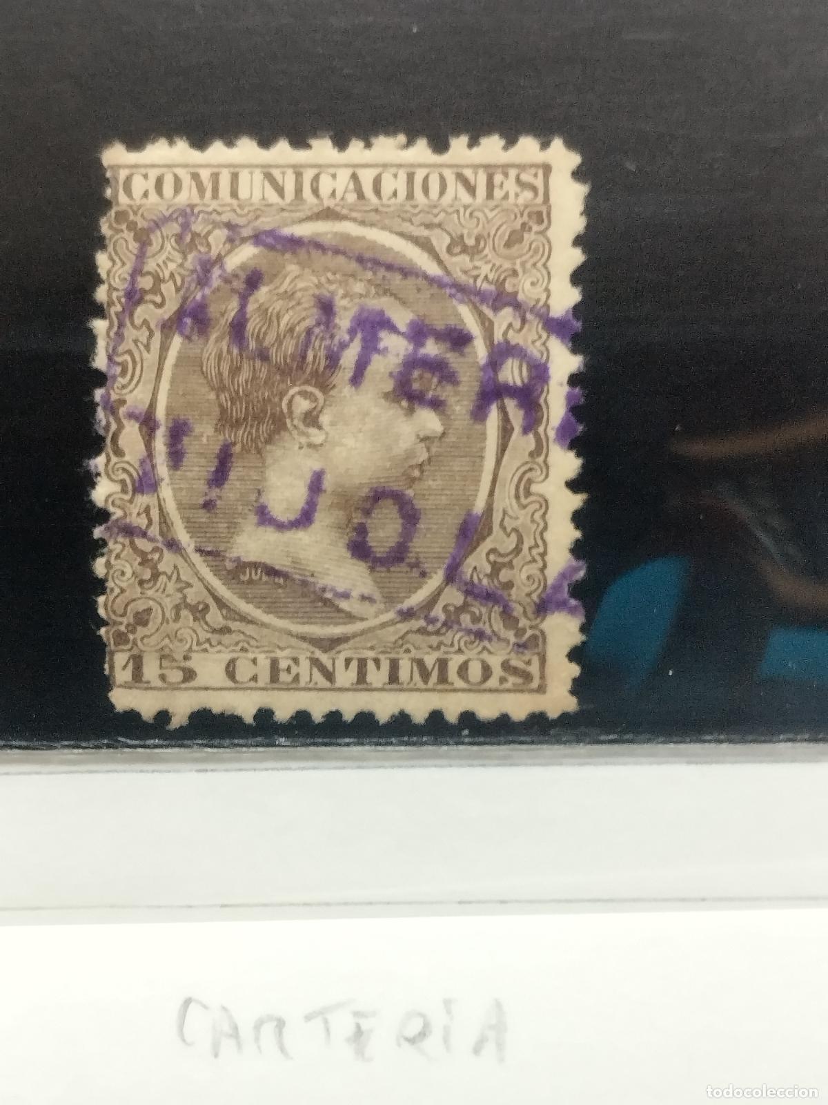 Francobolli: BZB EDIFIL 219. ALFONSO XIII. PELON. CARTERIA DE TIJOLA. ALMERIA. MUY BONITA