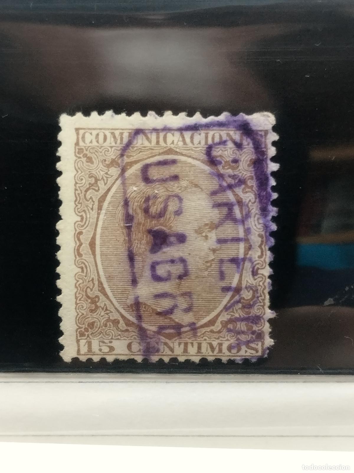 Francobolli: BZB EDIFIL 219. ALFONSO XIII. PELON. CARTERIA DE USAGRE. BADAJOZ. LUJO.