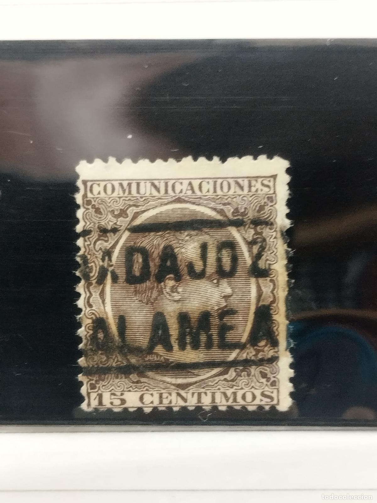 Francobolli: BZB EDIFIL 219. ALFONSO XIII. PELON. CARTERIA DE ZALAMEA. BADAJOZ. LUJO.