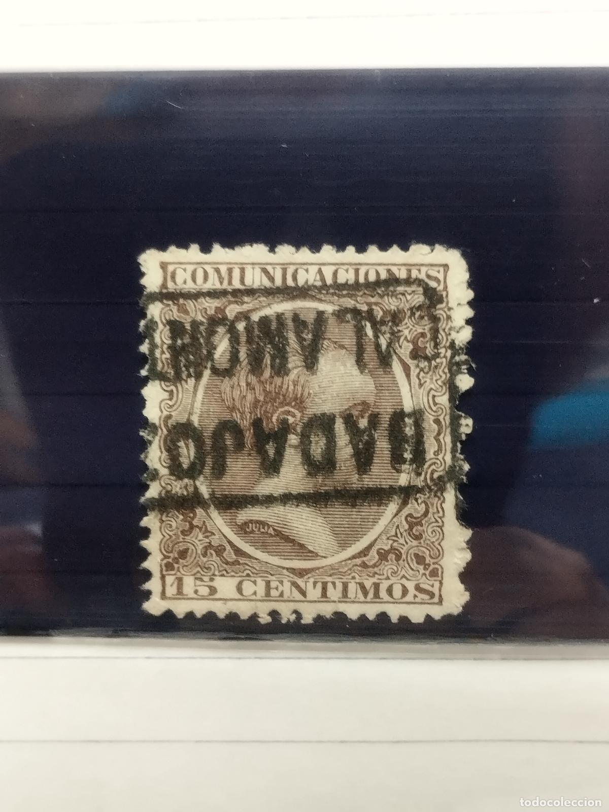 Francobolli: BZB EDIFIL 219. ALFONSO XIII. PELON. CARTERIA DE CALAMONTE. BADAJOZ. MUY BONITA.