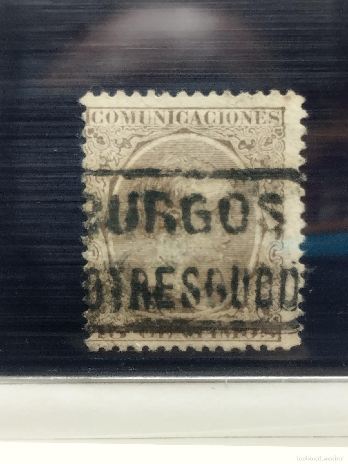 Francobolli: BZB EDIFIL 219. ALFONSO XIII. PELON. CARTERIA DE SOSTREGUDA. BURGOS. MUY BONITA