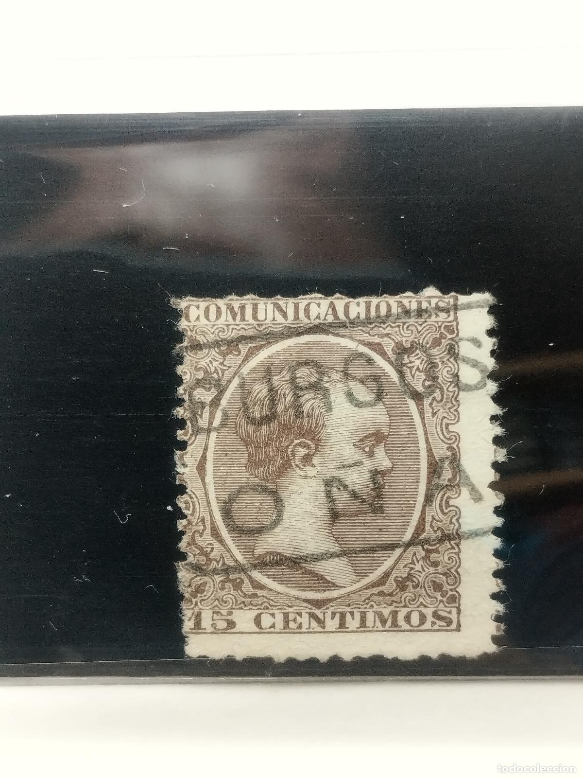 Francobolli: BZB EDIFIL 219. ALFONSO XIII. PELON. CARTERIA DE O&Ntilde;A. BURGOS. LUJO.