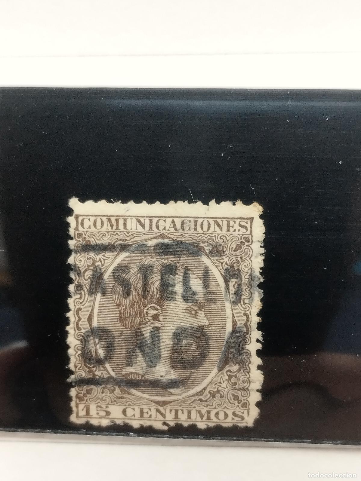 Francobolli: BZB EDIFIL 219. ALFONSO XIII. PELON. CARTERIA DE ONDA. CASTELLON. LUJO.