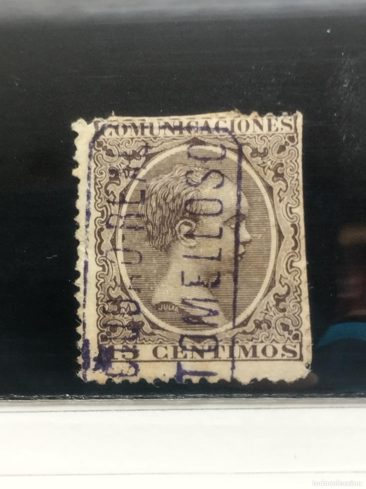 Stamps: BZB EDIFIL 219. ALFONSO XIII. PELON. CARTERIA DE TOMELLOSO. CIUDAD REAL. LUJO.