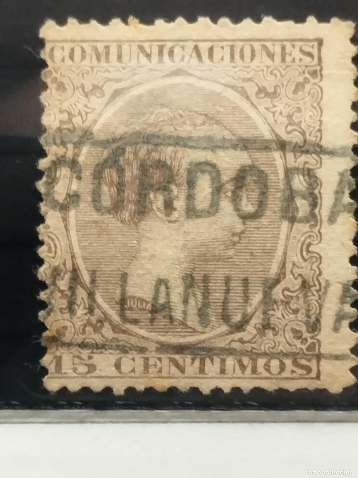 Timbres: BZB EDIFIL 219. ALFONSO XIII. PELON. CARTERIA DE VILLANUEVA. CORDOBA. MUY BONITA..
