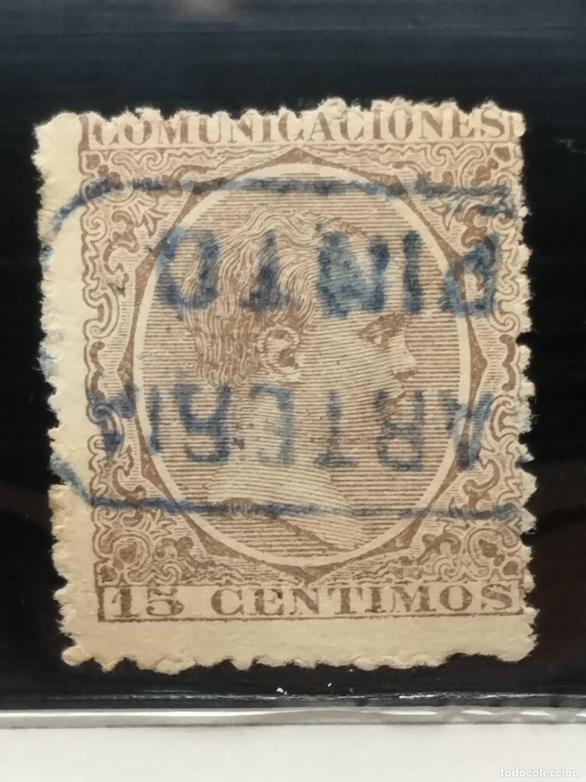 Stamps: BZB EDIFIL 219. ALFONSO XIII. PELON. CARTERIA DE PINTO. MADRID. LUJO.