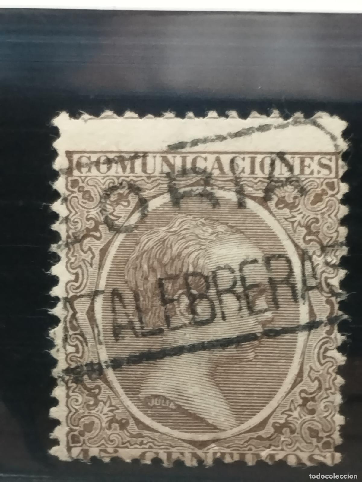 Stamps: BZB EDIFIL 219. ALFONSO XIII. PELON. CARTERIA DE MATALEBRERAS. SORIA. MUY BONITA..