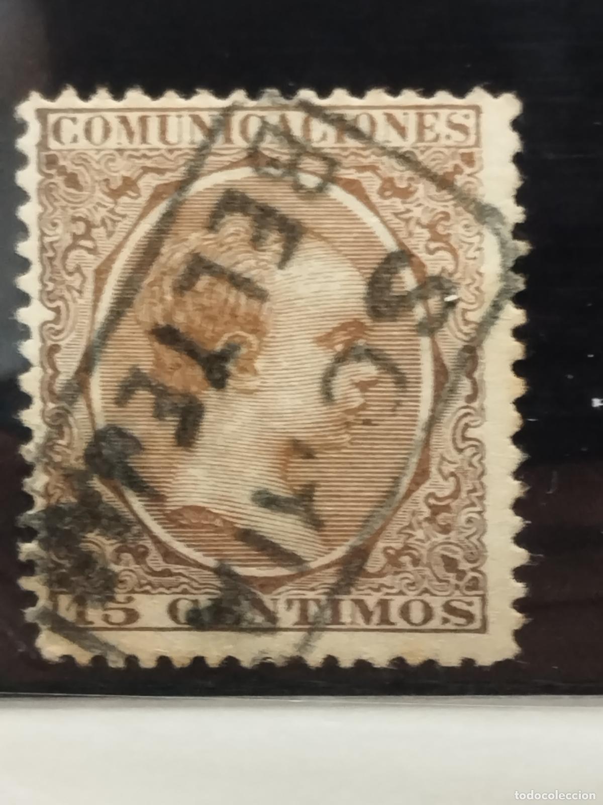 Francobolli: BZB EDIFIL 219. ALFONSO XIII. PELON. CARTERIA DE BELTEJAR. SORIA. LUJO.