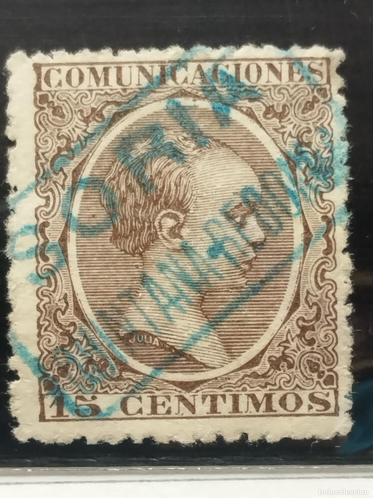 Francobolli: BZB EDIFIL 219. ALFONSO XIII. PELON. CARTERIA DE QUINTANA REDONDA. SORIA. MUY BONITA.