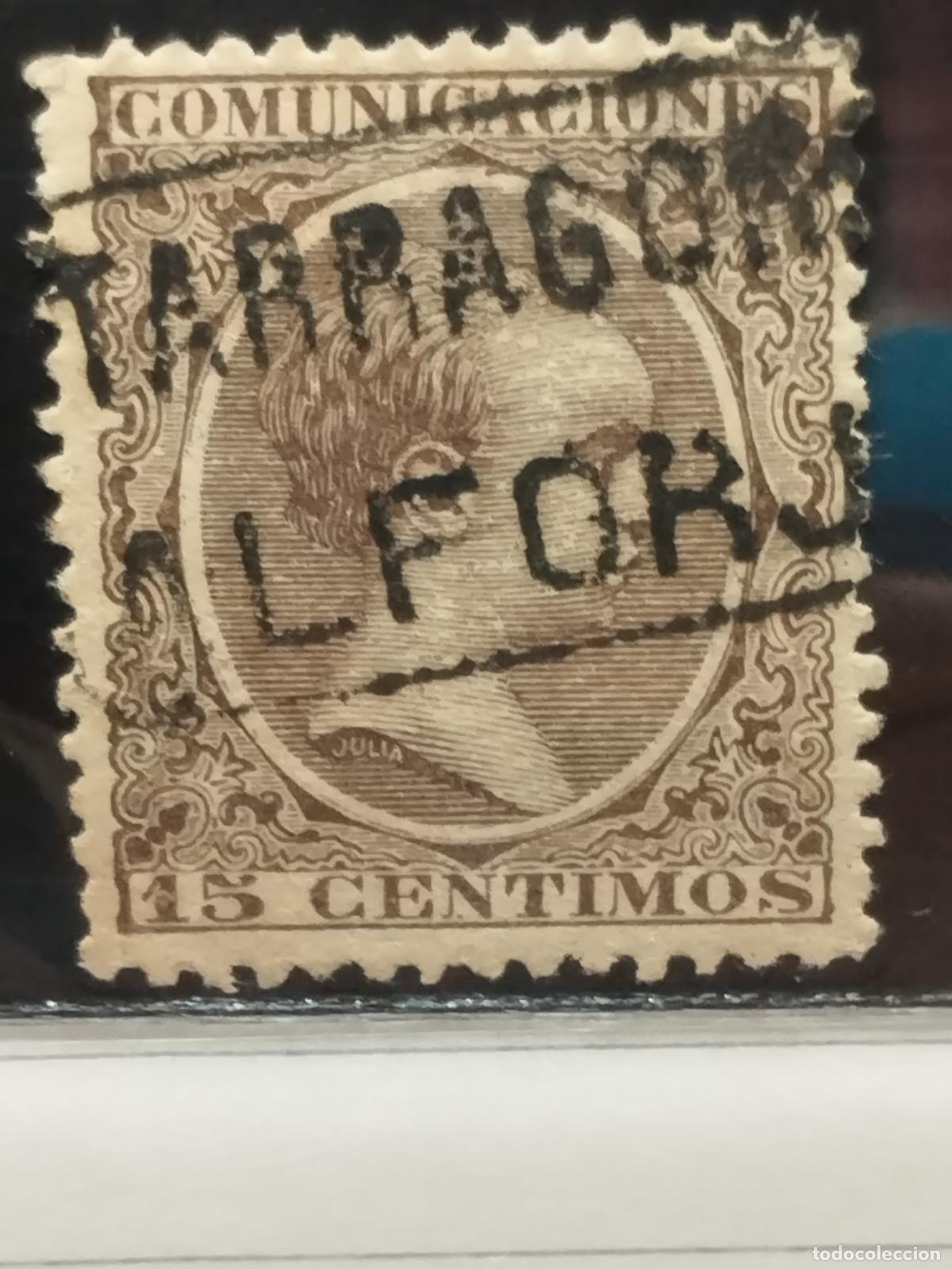 Timbres: BZB EDIFIL 219. ALFONSO XIII. PELON. CARTERIA DE ALFORJA. TARRAGONA. MUY BONITA.