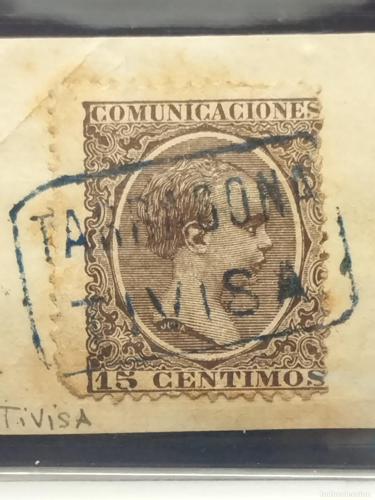 Francobolli: BZB EDIFIL 219. ALFONSO XIII. PELON. CARTERIA DE TIVISA. TARRAGONA. MUY BONITA Y RARA.