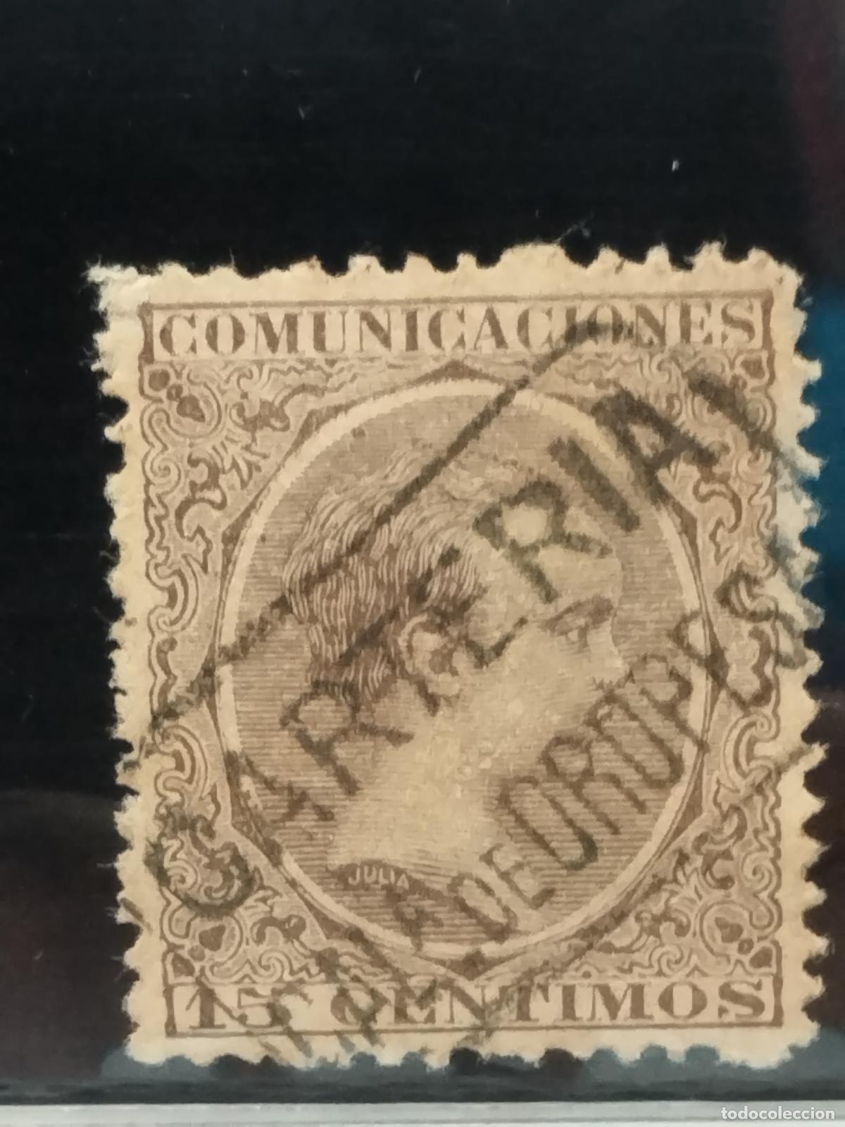 Briefmarken: BZB EDIFIL 219. ALFONSO XIII. PELON. CARTERIA DE CASA DE OROPESA. TOLEDO. MUY BONITA.