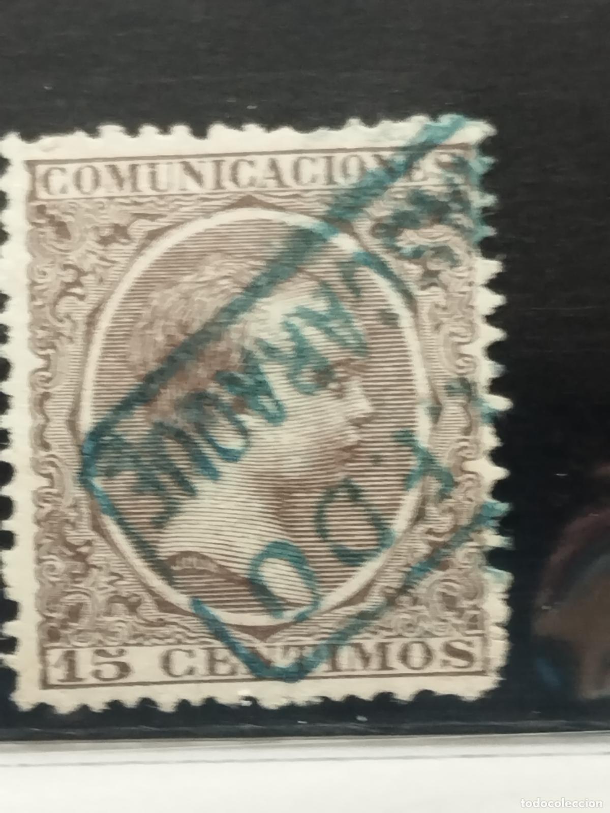 Stamps: BZB EDIFIL 219. ALFONSO XIII. PELON. CARTERIA DE MASCARAQUE. TOLEDO. MUY BONITA.