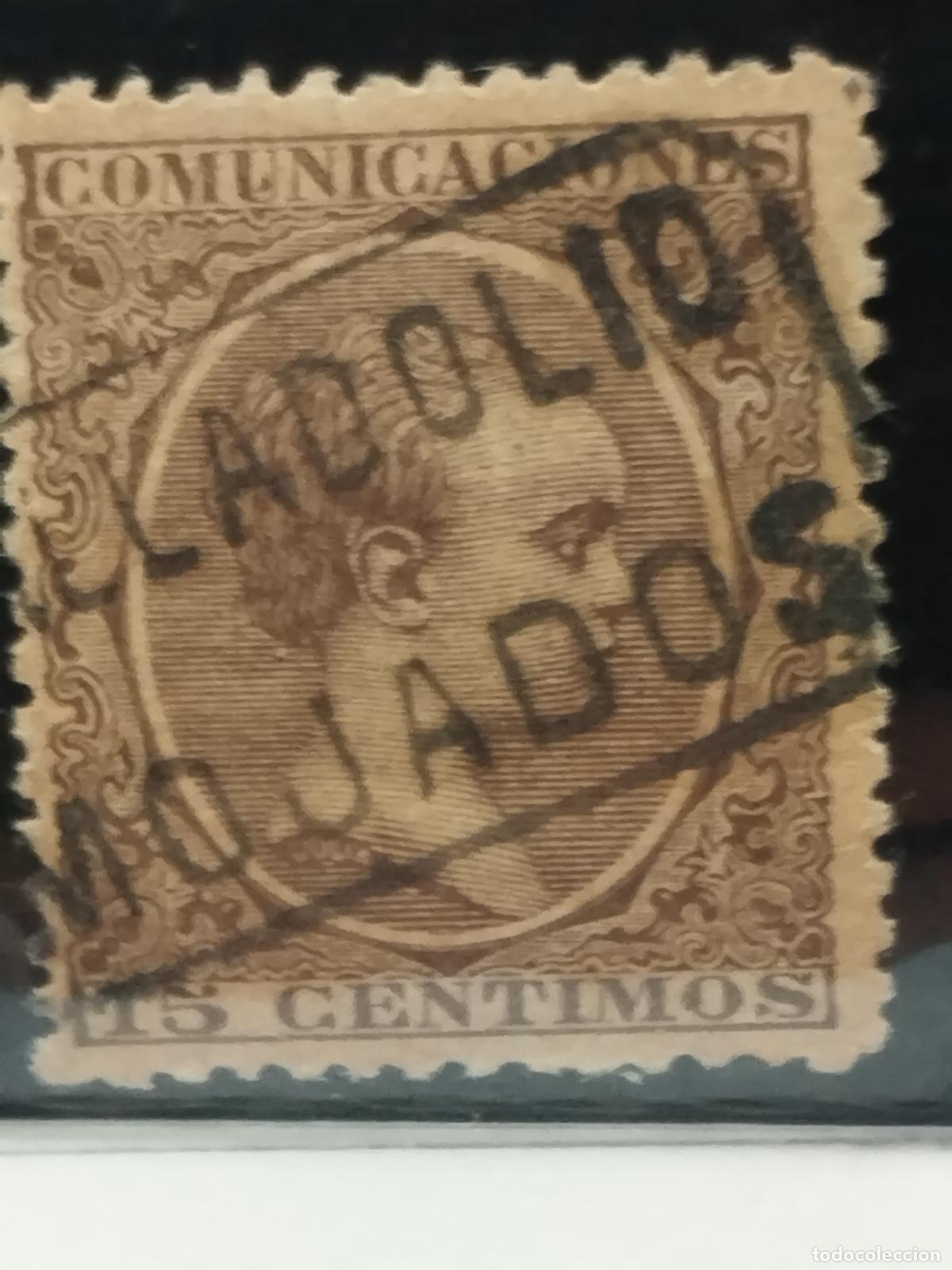 Stamps: BZB EDIFIL 219. ALFONSO XIII. PELON. CARTERIA DE MOJADOS. VALLADOLID. LUJO.