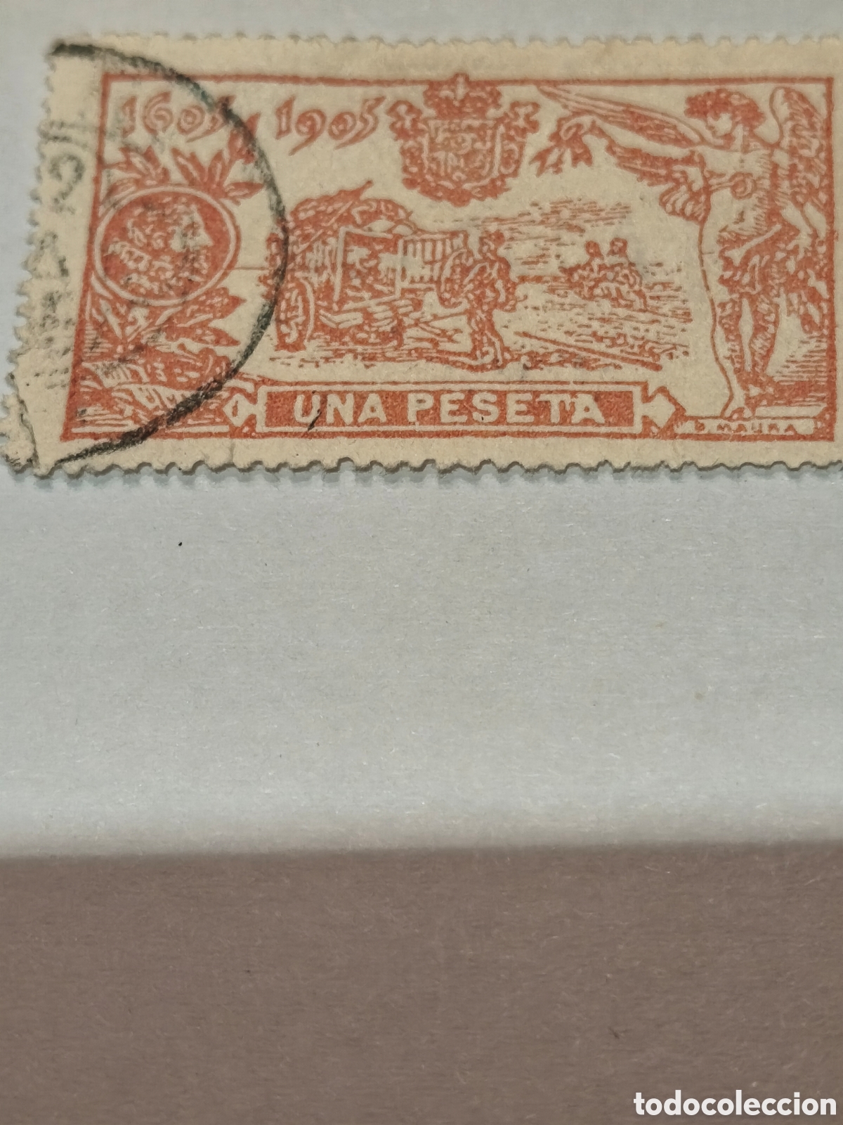 Francobolli: Sello de Espa&ntilde;a el quijote n 294 usado lujo 1 pts rojizo ver imagenes
