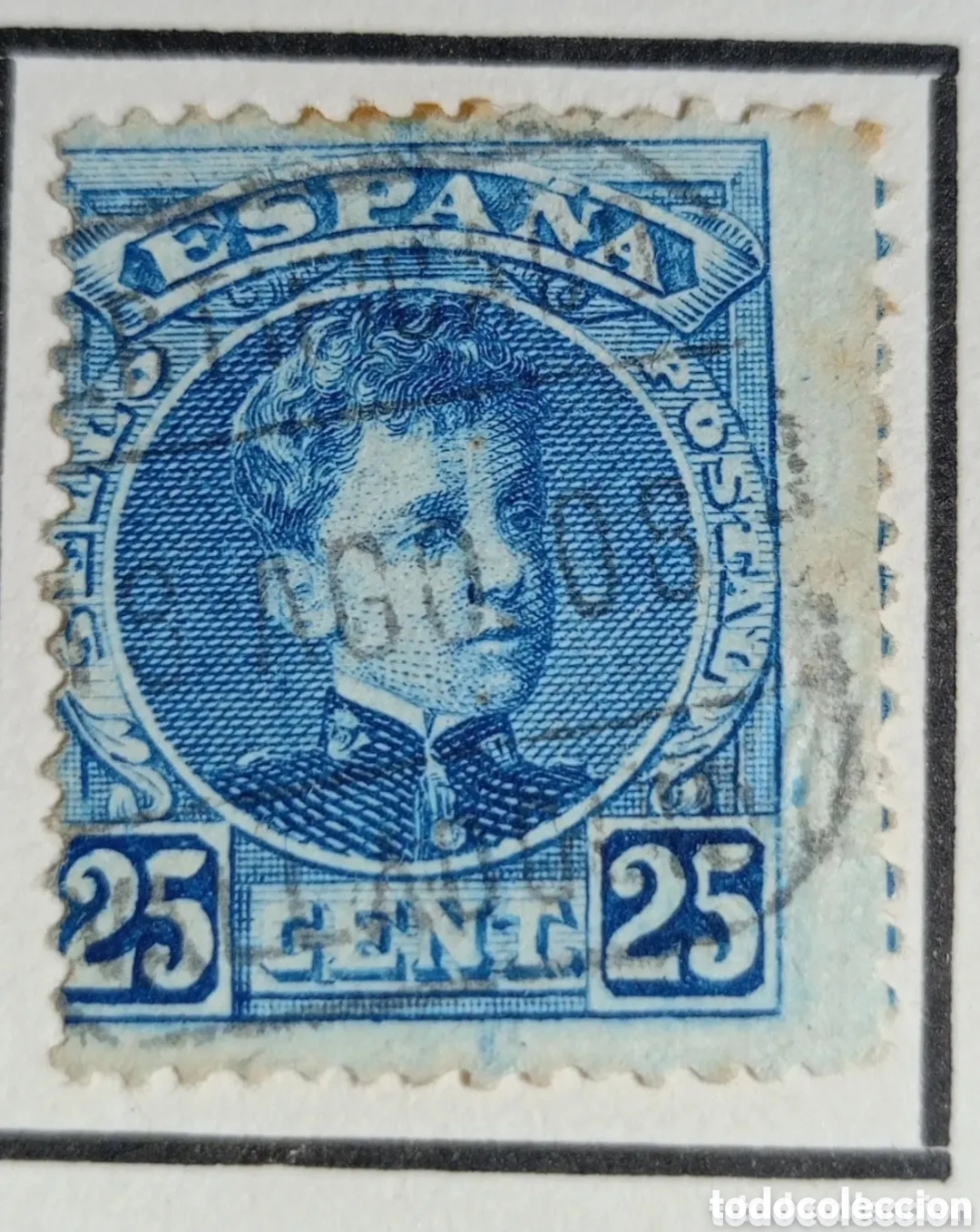 Sellos: sello de espa&ntilde;a 1901-1905 alfonso XIII cadete 25 cts azul