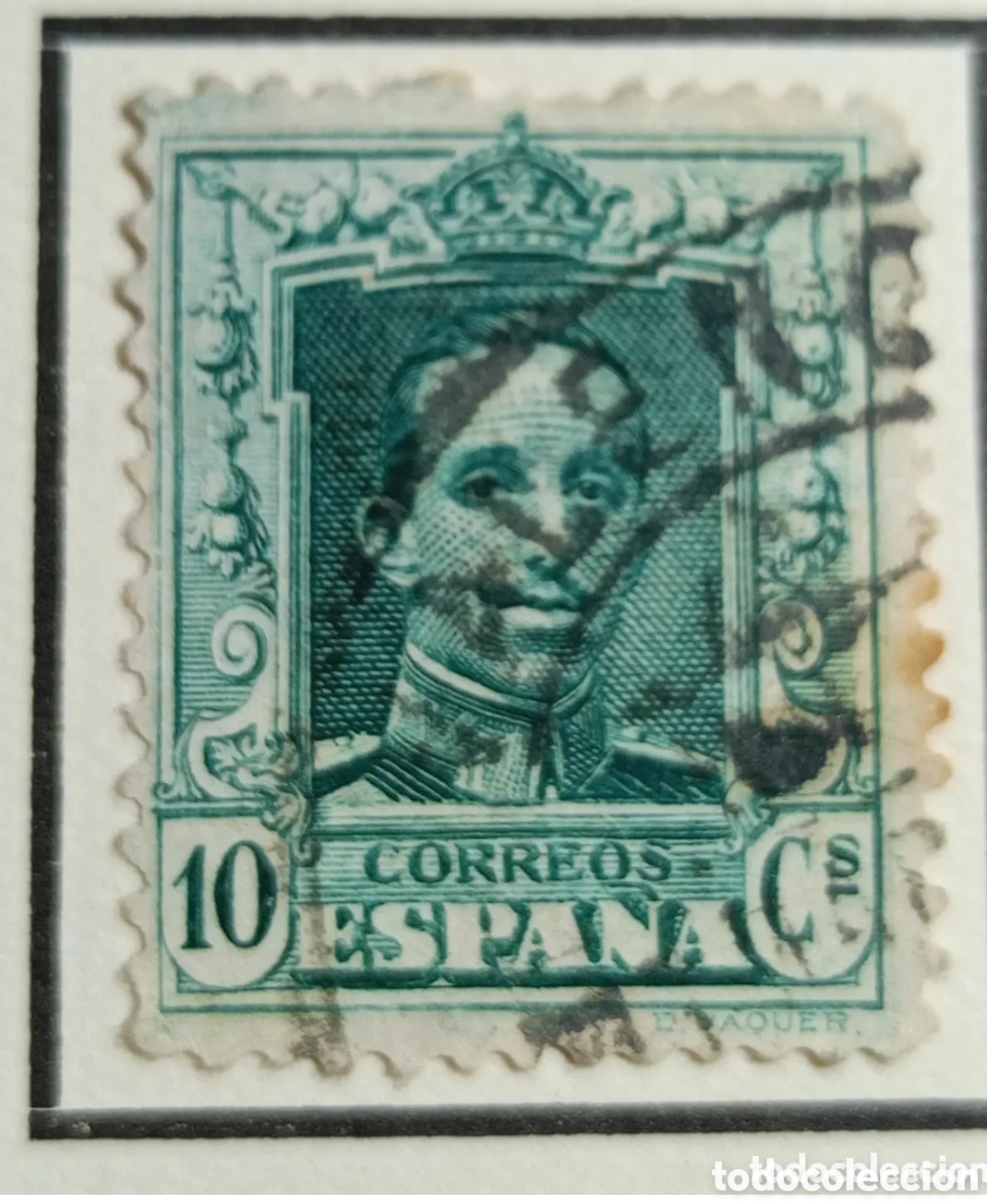 Sellos: Sello 1922-1929-ESPA&Ntilde;A ALFONSO XIII 10 c verde