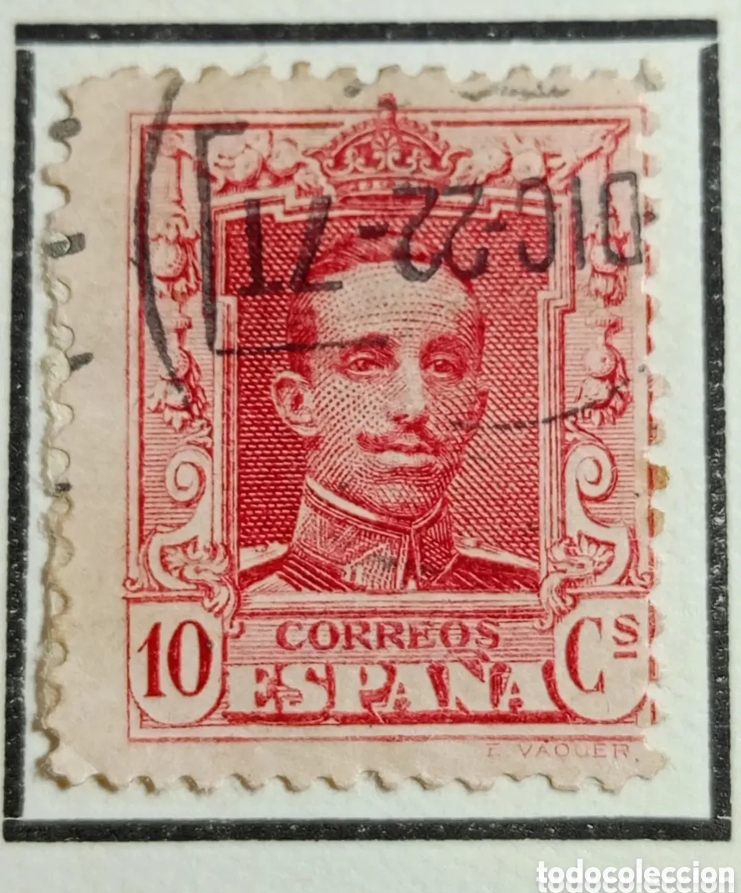 Sellos: Sello 1922-1929-ESPA&Ntilde;A ALFONSO XIII 10 c carmin