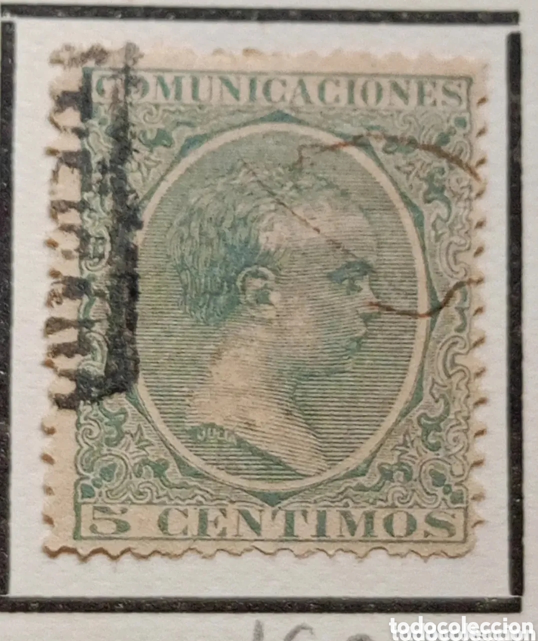 Sellos: Sello comunicaciones 2 centimos 5 c verde Espa&ntilde;a EDIFIL 1889