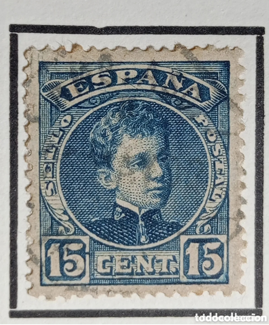 Sellos: sello de espa&ntilde;a 1901-1905 alfonso XIII cadete 15 cts azul