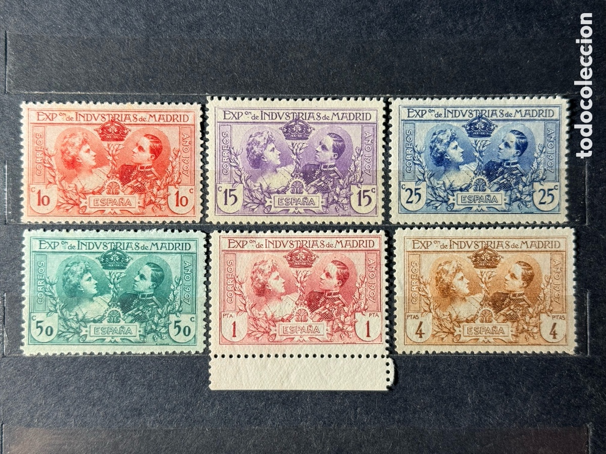 Briefmarken: Espa&ntilde;a. 1907. Alfonso XIII. Edifil SR 1 / SR 6. Nuevos */**