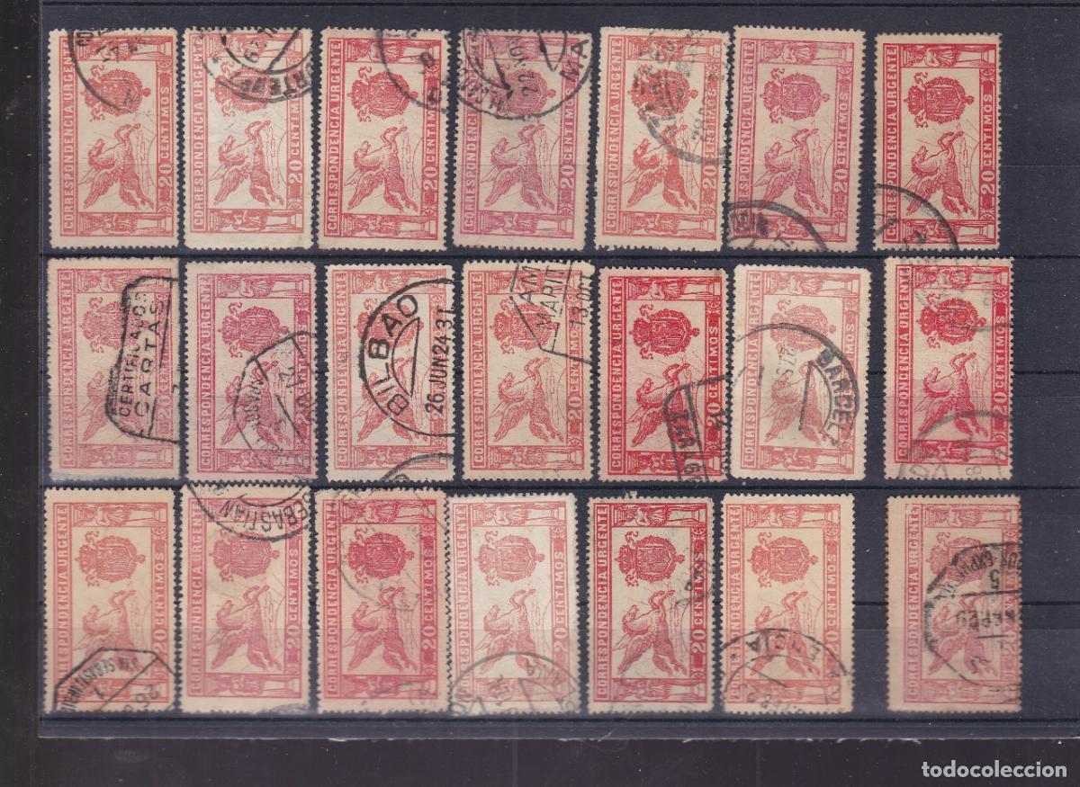 Sellos: AA35-URGENTE Pegaso Edifil 256 x 21 Sellos USADOS . Casi Todos CENTRADOS . COLORES