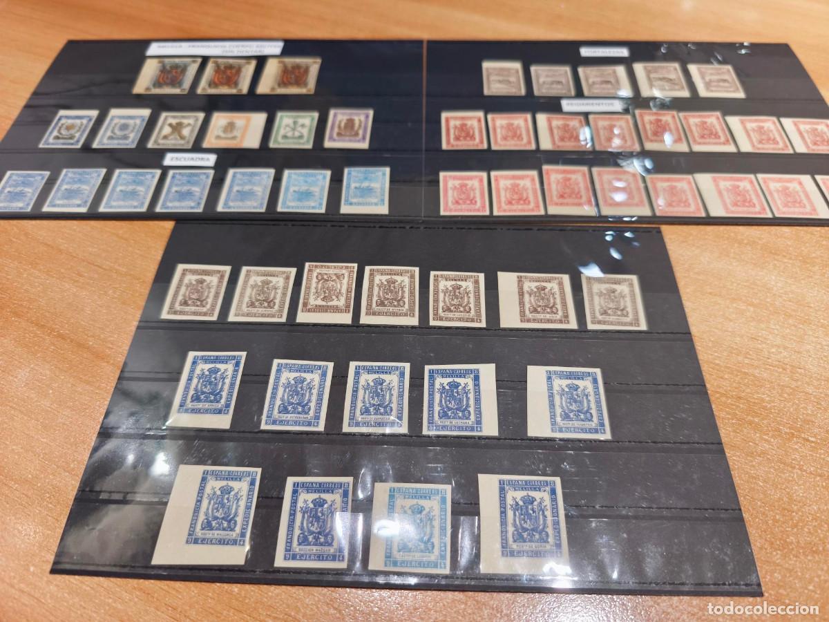 Sellos: ESPA&Ntilde;A FRANQUICIAS POSTALES MILITARES MELILLA JUEGO COMPLETO 1/53 SIN DENTAR 1893-1894