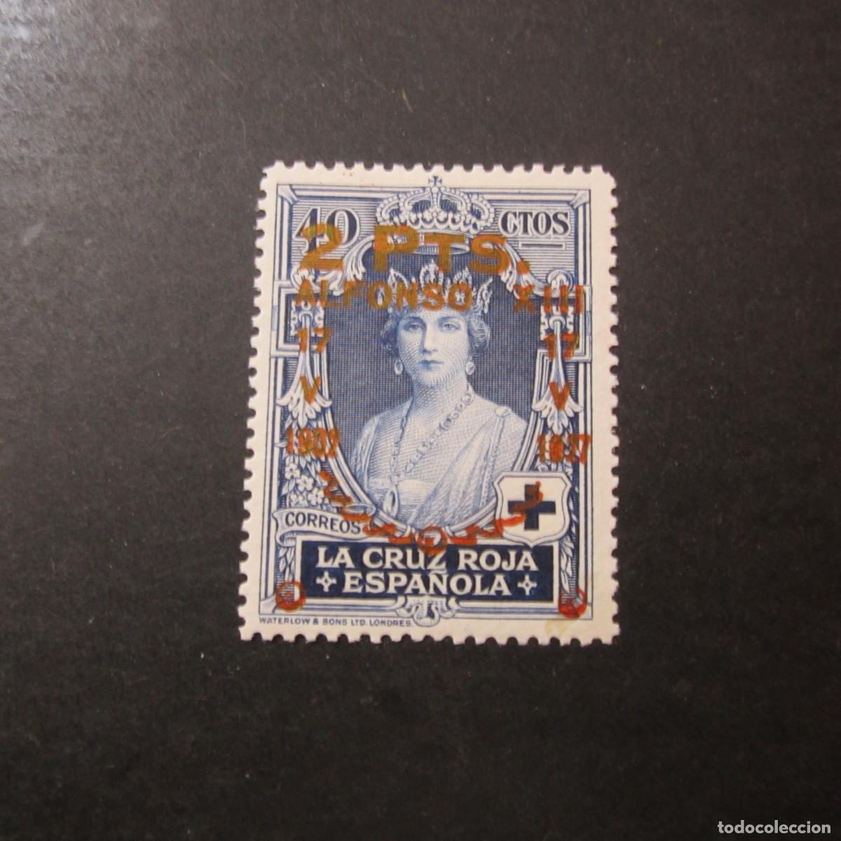 Stamps: ESPA&Ntilde;A 1927, EDIFIL N&ordm; 383**, XXV ANIVERSARIO DE LA CORONACION