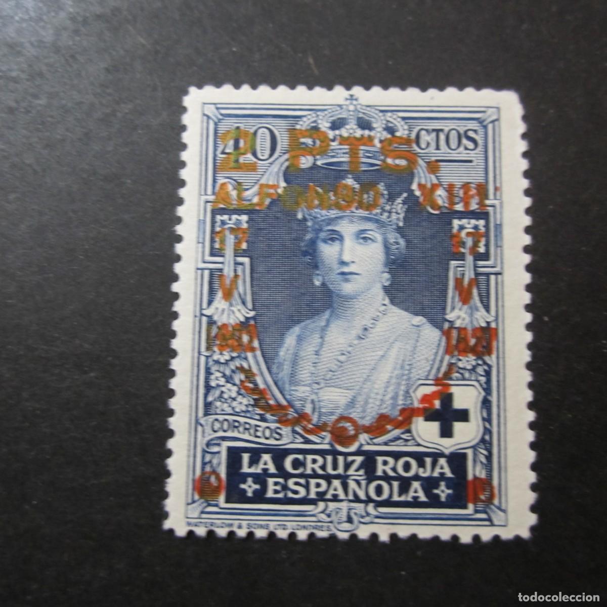 Stamps: ESPA&Ntilde;A 1927, EDIFIL N&ordm; 383**, XXV ANIVERSARIO DE LA CORONACION