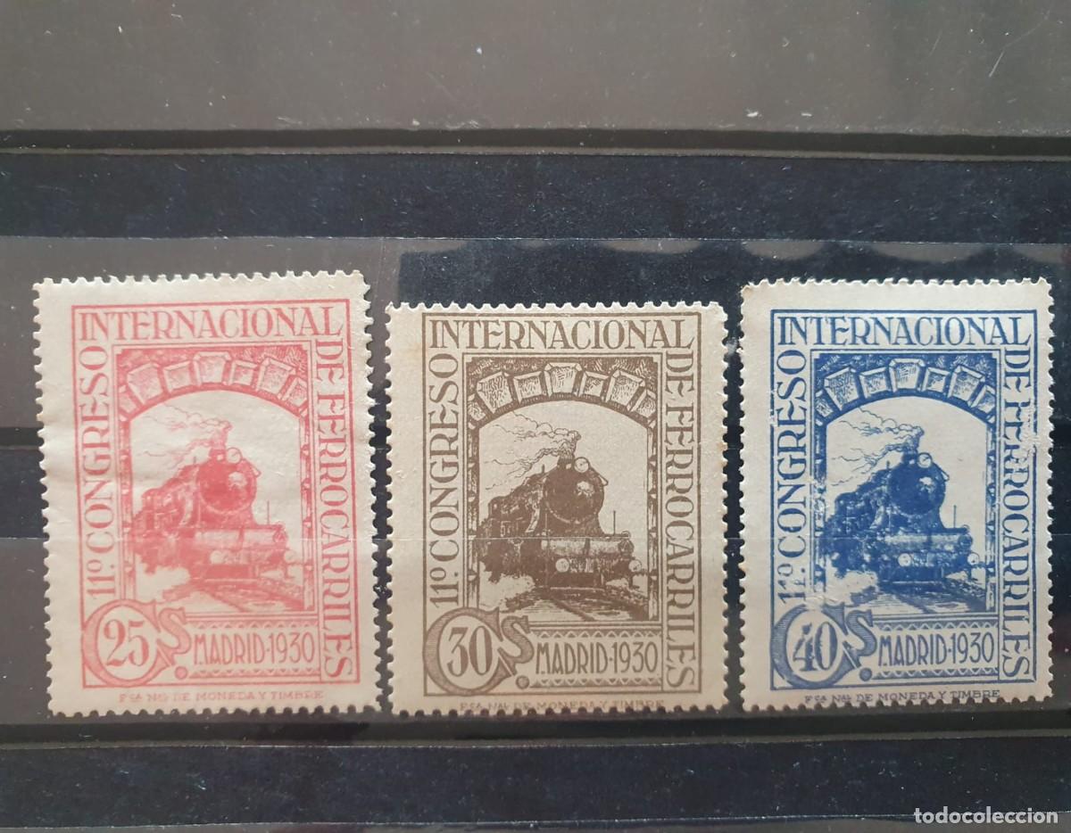 Selos: EDIFIL 475 a 477 */** FERROCARRILES ESPA&Ntilde;A 1930