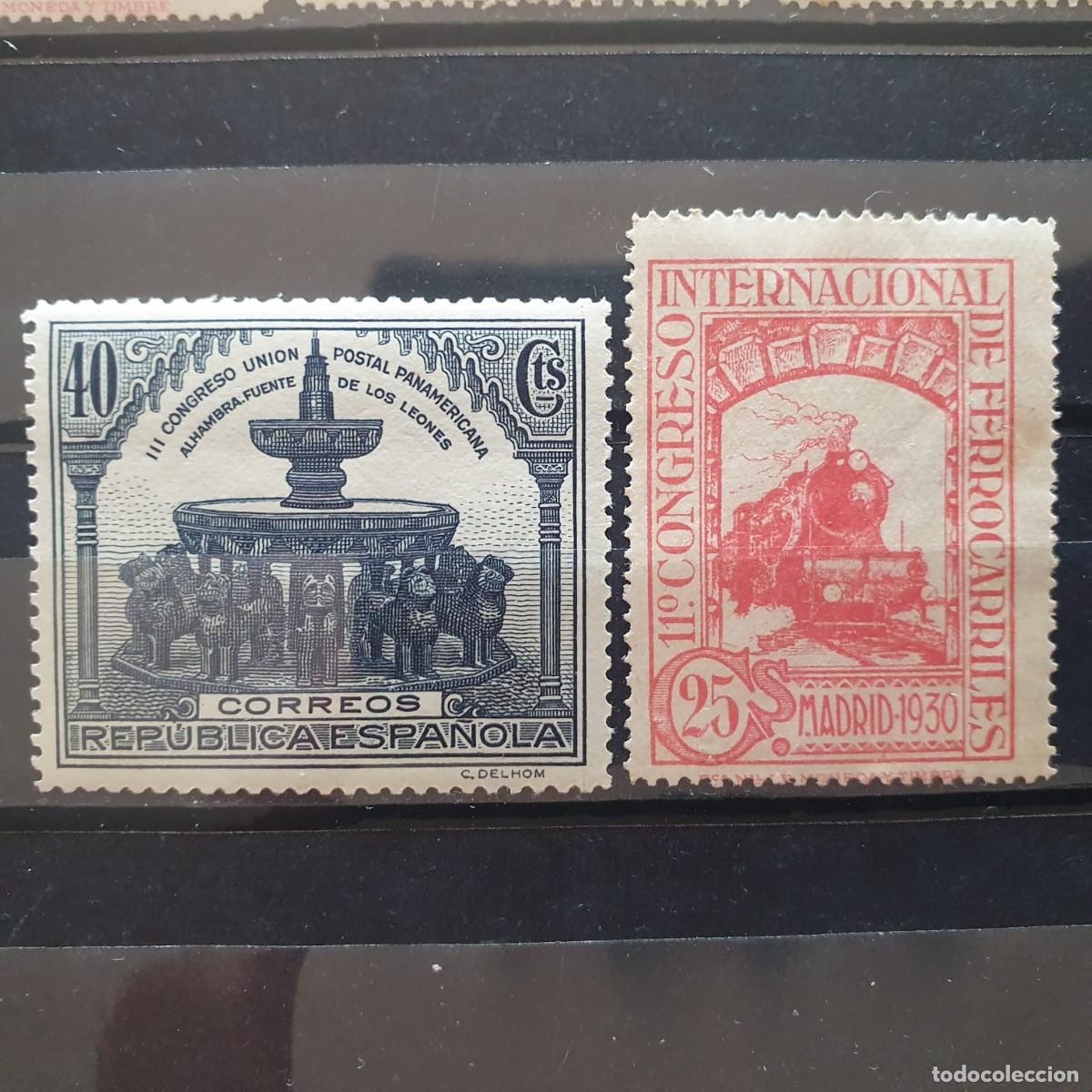 Selos: EDIFIL 475 ** FERROCARILES ESPA&Ntilde;A 1930 +609 **