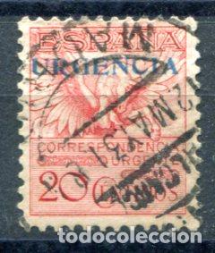 Briefmarken: Edifil 591 A 20 cts pegaso, urgencia. A&ntilde;o 1930. Matasellado. Num. A019650