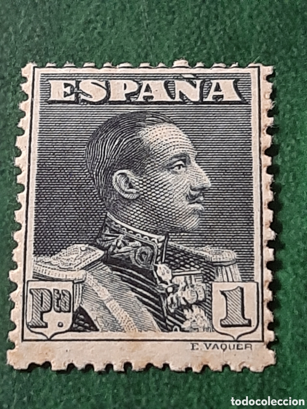 Sellos: Alfonso XIII tipo Vaquer. Edifil 321. A&ntilde;o 1922.