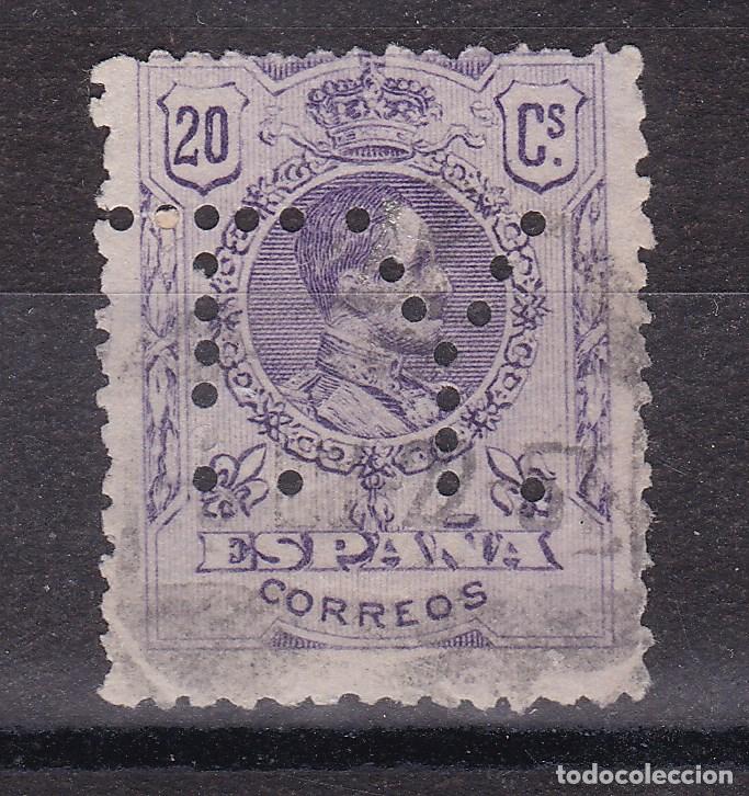 Francobolli: AA7-Alfonso XIII Medall&oacute;n 20 Cts . PERFORADO T.Y.